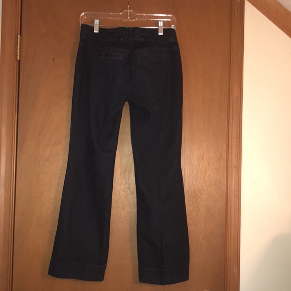 Petite LOFT dress jeans w/faux cuff+button accents - Picture 4 of 5